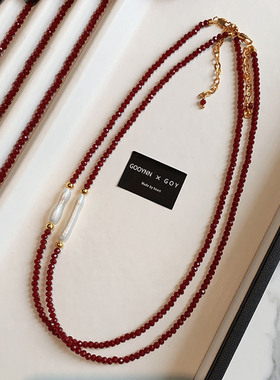 牙签珍珠项链女款新中式