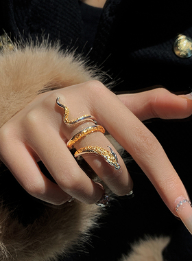 独特夸张戒指女小众设计开口戒