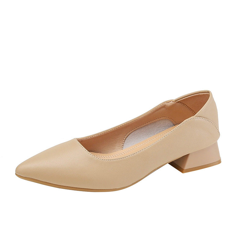 2026秋新款尖头软皮浅口奶奶船鞋平底单鞋软底孕妇瓢鞋女黑色百搭,淘宝优惠券,粉丝福利购,淘宝优惠卷