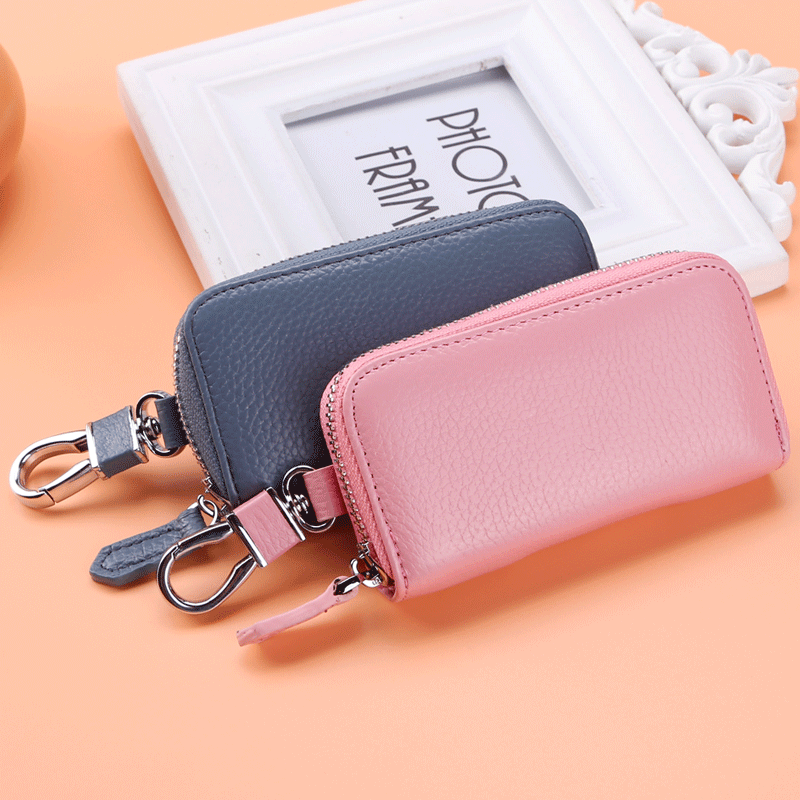 真皮多功能女式大容量拉链潮零钱包 卡奴狄钥匙包