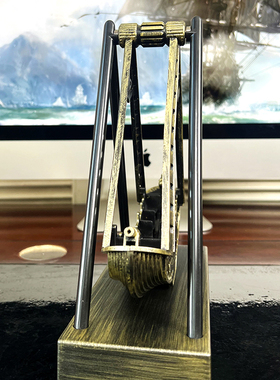 海盗船自动摇晃摆件！