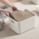 Pure white thickened plastic storage box with lid
