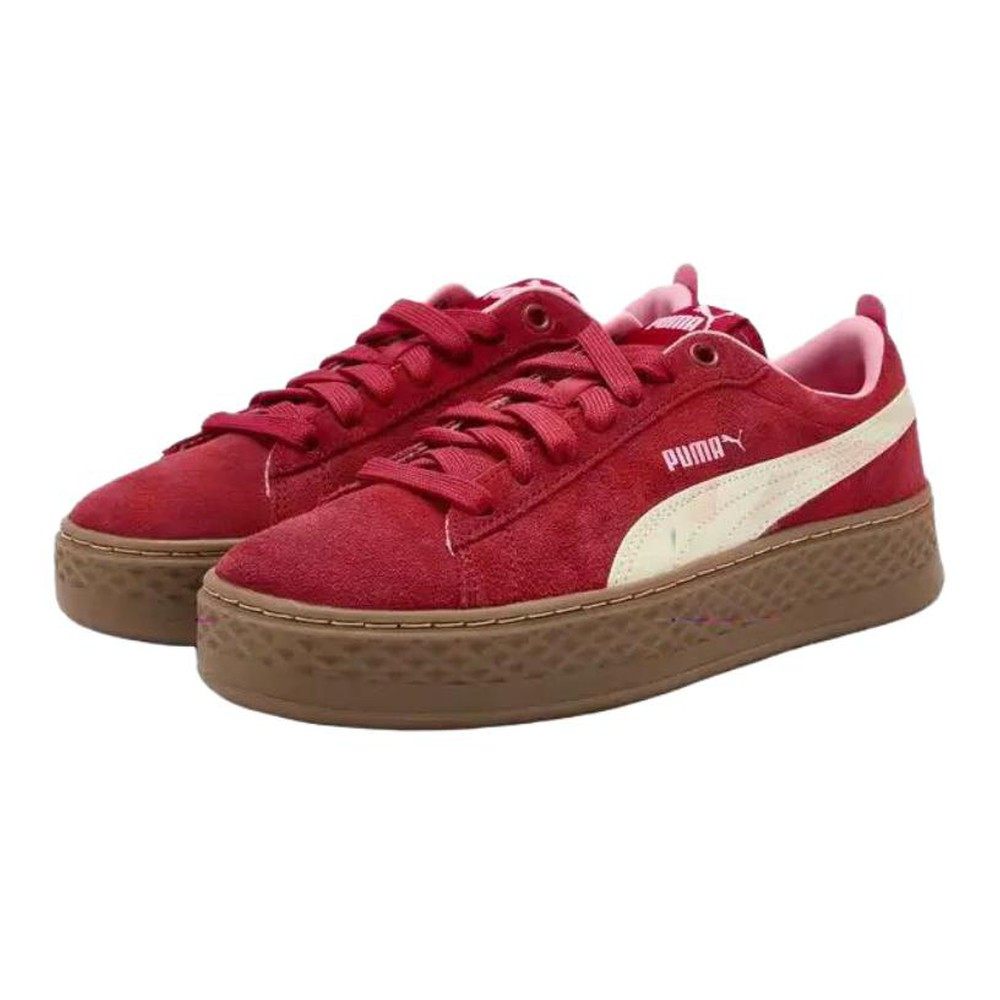 【布布】 PUMA/彪马 板鞋 透气 低帮 圆头 绒面革 女 春秋 红色,淘宝优惠券,粉丝福利购,淘宝优惠卷