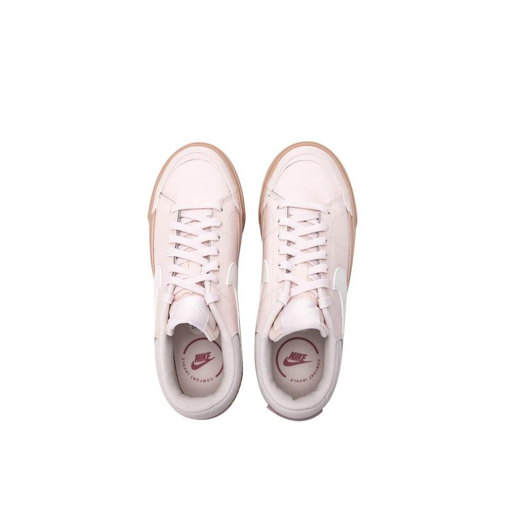 【布布】 Nike 板鞋 系带 粉色 四季通用 厚底 皮革 防滑耐磨,淘宝优惠券,粉丝福利购,淘宝优惠卷