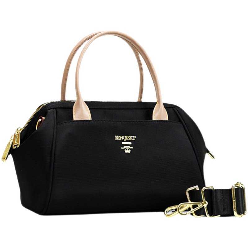 高级感牛津布手提包女2025新款尼龙撞色贝壳包时尚休闲单肩斜跨包,淘宝优惠券,粉丝福利购,淘宝优惠卷