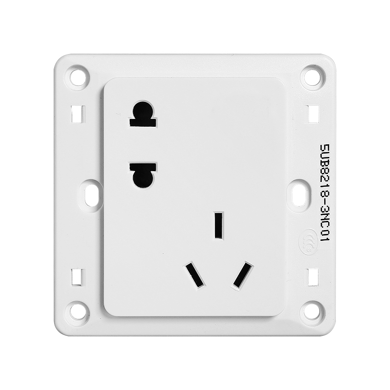 西门子开关插座面板远景雅白色五孔三孔86型墙壁暗装家用错位5孔