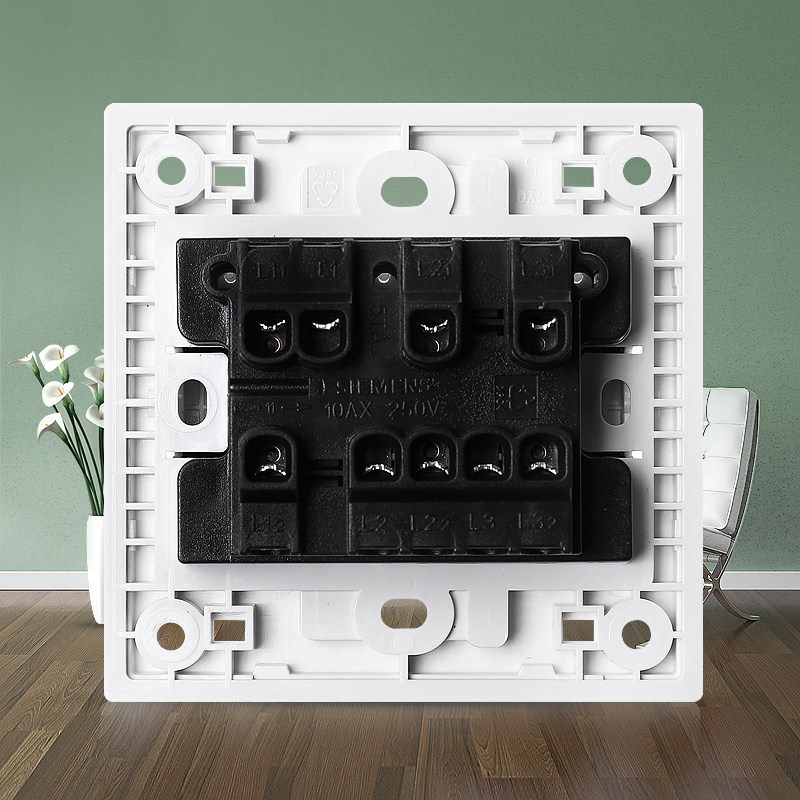 西门子三开双控插座面板家用开关 西门子创科双控开关