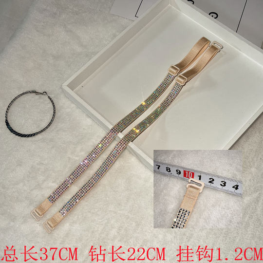 Bra with diamond strap with rhinestone elastic removable lingerie strap with diamonds exposed with diamonds sexy invisible strap with breast