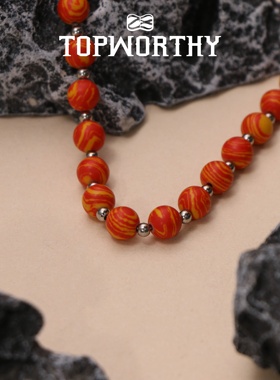 捌28项链原创设计天然合成石头