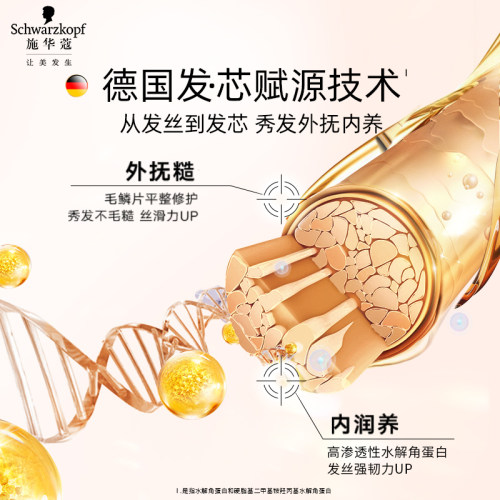 施华蔻金纯盈润精油洗发水柔顺改善毛躁香味持久留香洗发水洗发露 - 图1
