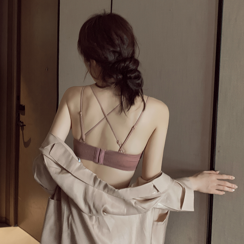 荷韵阁旗舰店荷韵阁多种美背性感无钢圈内衣套装小胸聚拢侧收调整型透气文胸春0