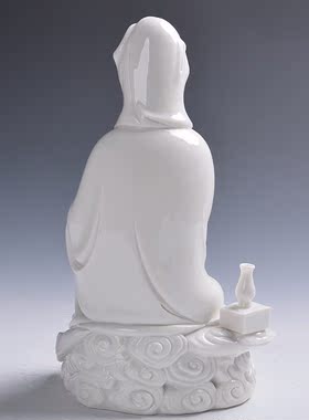 德化窑陶瓷南海观音菩萨佛像客厅家用神像供奉佛摆件观世音菩萨像