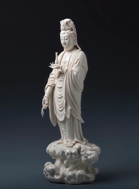 兰全盛德化陶瓷摆放仿何朝宗观音艺术人物客厅摆件工艺品艺术品