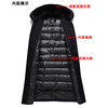 Classic car middle-aged and elderly men's cashmere coat men's long knee-length down liner winter woolen windbreaker jacket thick