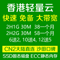 Hong Kong large bandwidth lightweight cloud server rental website construction Linux pagoda cloud host Shatin CN2 domestic