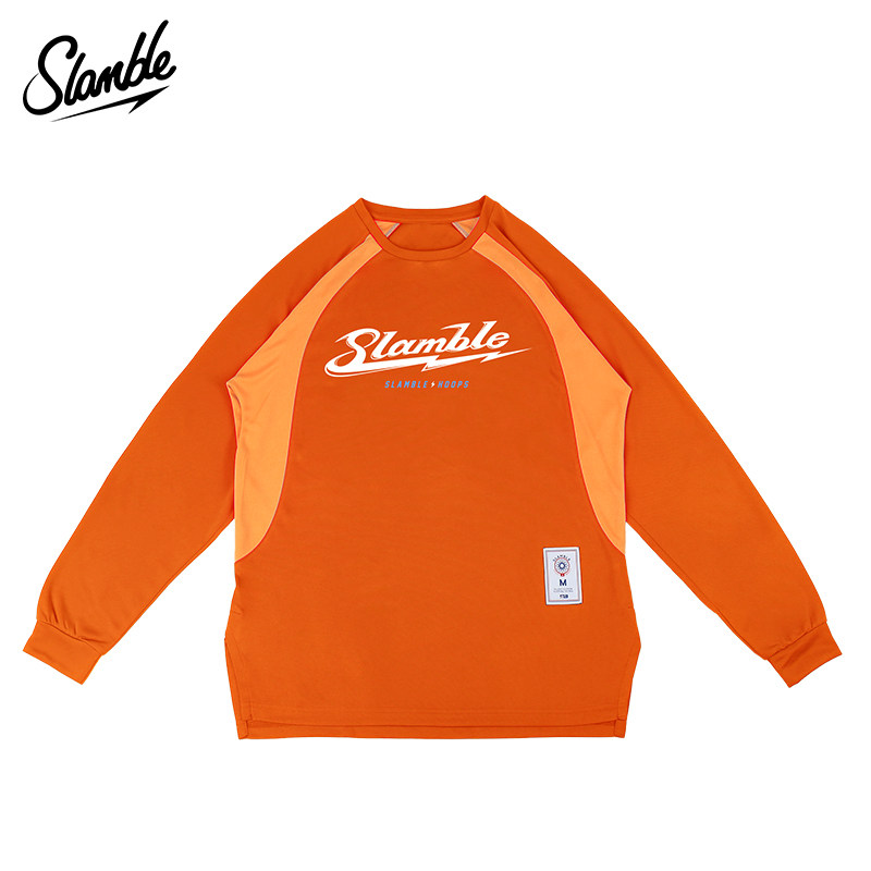 SLAMBLE运动拼色美式长袖t恤男女投篮服速干透气跑步健身排汗秋冬,淘宝优惠券,粉丝福利购,淘宝优惠卷