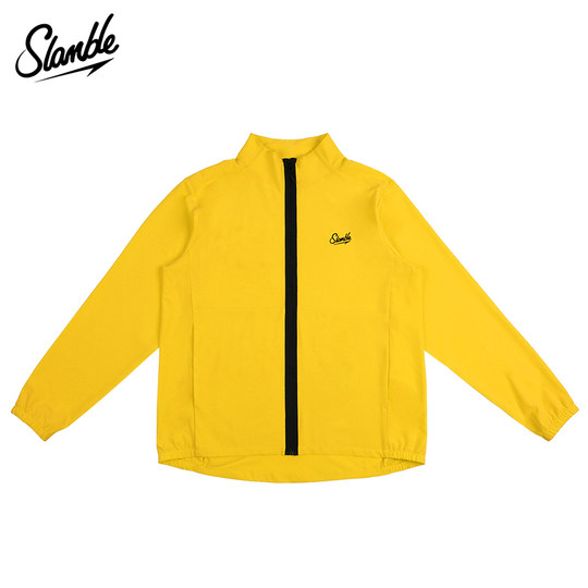 Slamble thin zipper stand collar jacket coach uniform