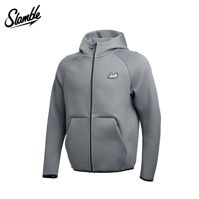 SLAMBLE air dust hooded sweatshirt zipper
