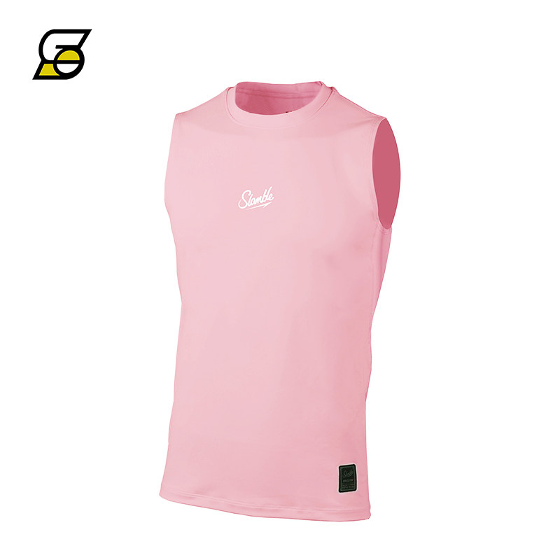 SLAMBLE男子篮球运动紧身背心训练服无袖健身衣速干透气夏季跑步 - 图2