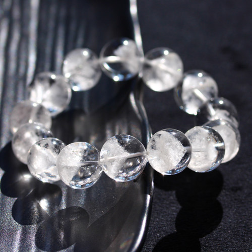 天然聚宝盆白幽灵手串 千层山金字塔手串男女情侣水晶手链礼物 - 图2