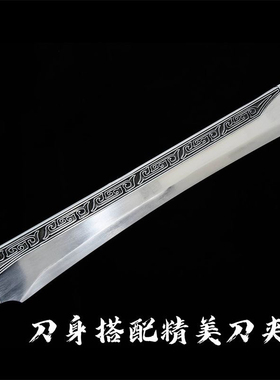龙泉市唐刀唐横刀户外高锰钢一体锻打真刀剑车载防身冷兵器未开刃