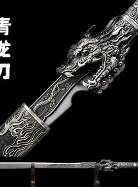 龙泉市唐刀宝剑唐横刀一体锻打高锰钢真刀车载户外防身刀剑未开刃