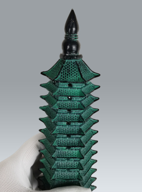 古玩古董架收藏青铜器摆件中式