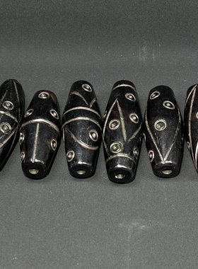 古玩收藏陨石天珠吊坠挂件黑铁陨石铁镍原石挂坠男女佛珠文玩配饰