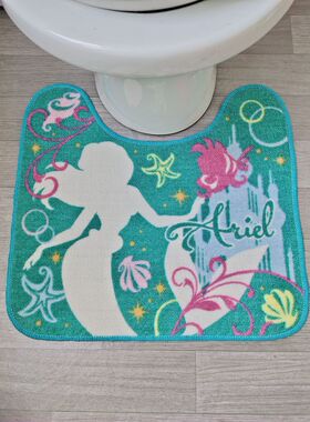 原单美人鱼卡通防滑吸水浴室用品