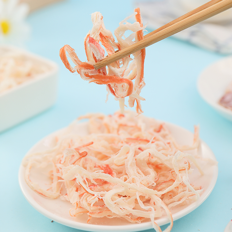 居酒屋即食碳烤鱿鱼丝辣味手撕墨鱼烤丝烤鱿鱼片海产零食小吃33g