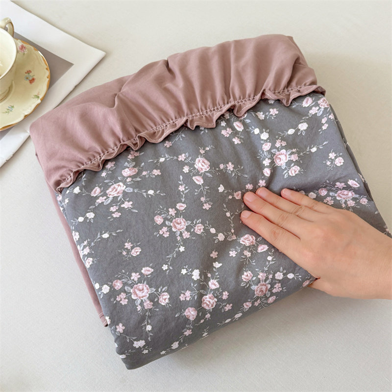 2025新款床裙单件四季通用纯棉全棉床笠遮丑下摆床置公主风花边款,淘宝优惠券,粉丝福利购,淘宝优惠卷