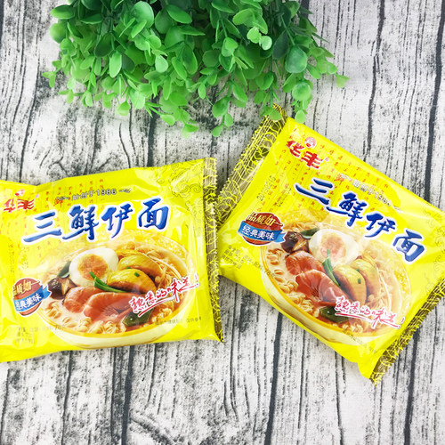 华丰三鲜伊面88克*30袋原味东北阜新产方便面整箱泡面怀旧 - 图2