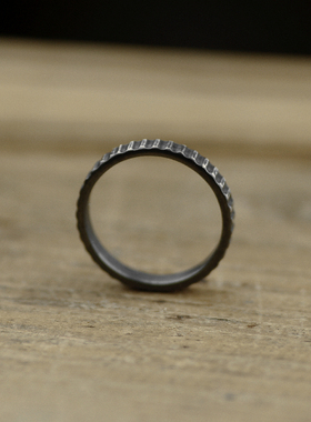 圆转戒指手工闺蜜戒做冷门齿轮