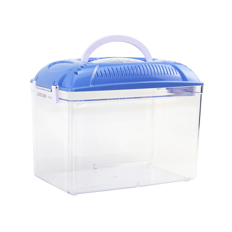 鱼缸客厅小型乌龟缸金鱼缸宠物盒仓鼠盒外出携带手提透明盒创意缸,淘宝优惠券,粉丝福利购,淘宝优惠卷