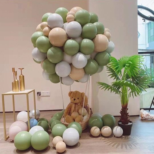 ins风飘空热气球宝宝生日装饰婚房婚庆用品店铺开业橱窗布置