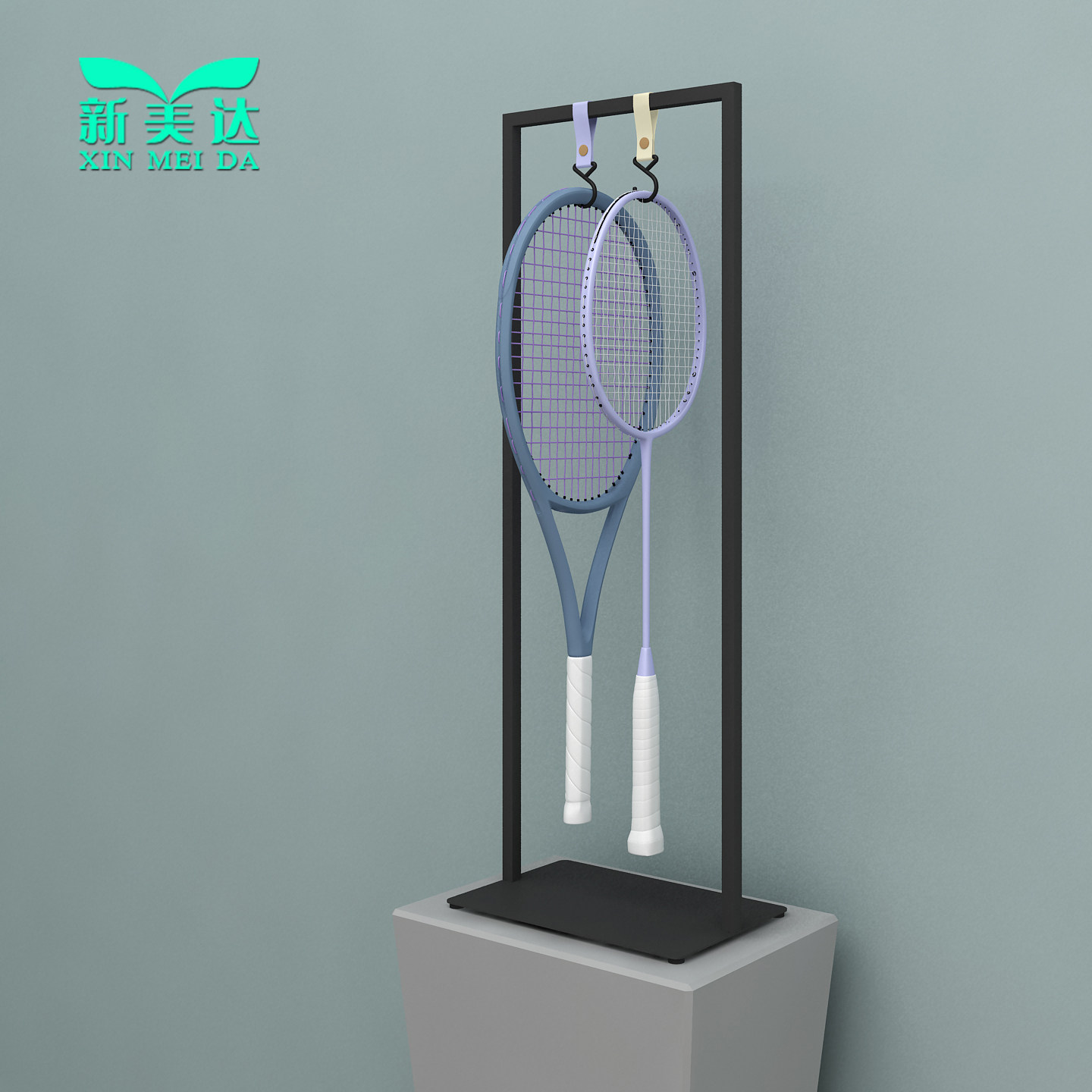 羽毛球拍见网球拍展示架子网红直播带货桌面放置架收纳架,淘宝优惠券,粉丝福利购,淘宝优惠卷