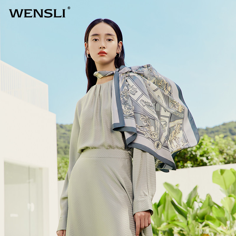 万事利夏季送礼妈妈礼盒杭州丝巾 万事利围巾/丝巾/披肩