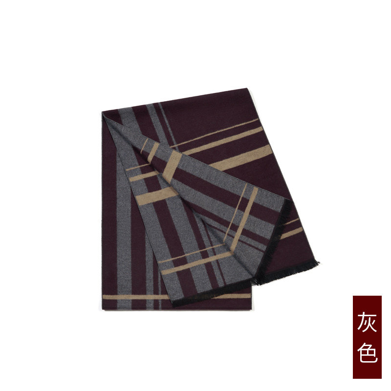 万事利新品真丝绒保暖厚款绅格围脖 万事利围巾/丝巾/披肩