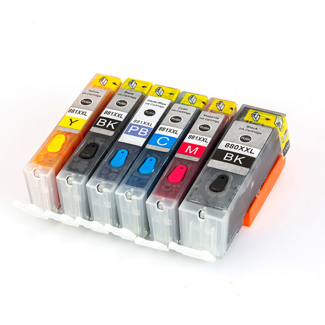 Suitable for Canon TS8380 TR8580 TS8180 TS6180 6380 8280 9580 6220 8220 TR8520 7520 TS6120 TS9120 printer connection for ink cartridges
