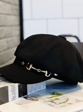 春秋英伦复古甜美百搭贝雷帽