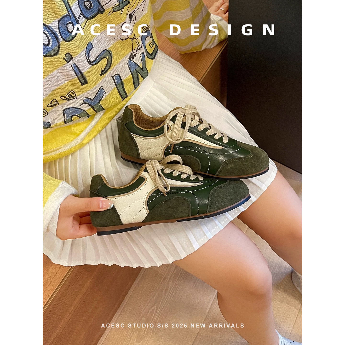 赵露思同款复古撞色平底德训鞋女2025秋季泽西风运动休闲阿甘板鞋,淘宝优惠券,粉丝福利购,淘宝优惠卷