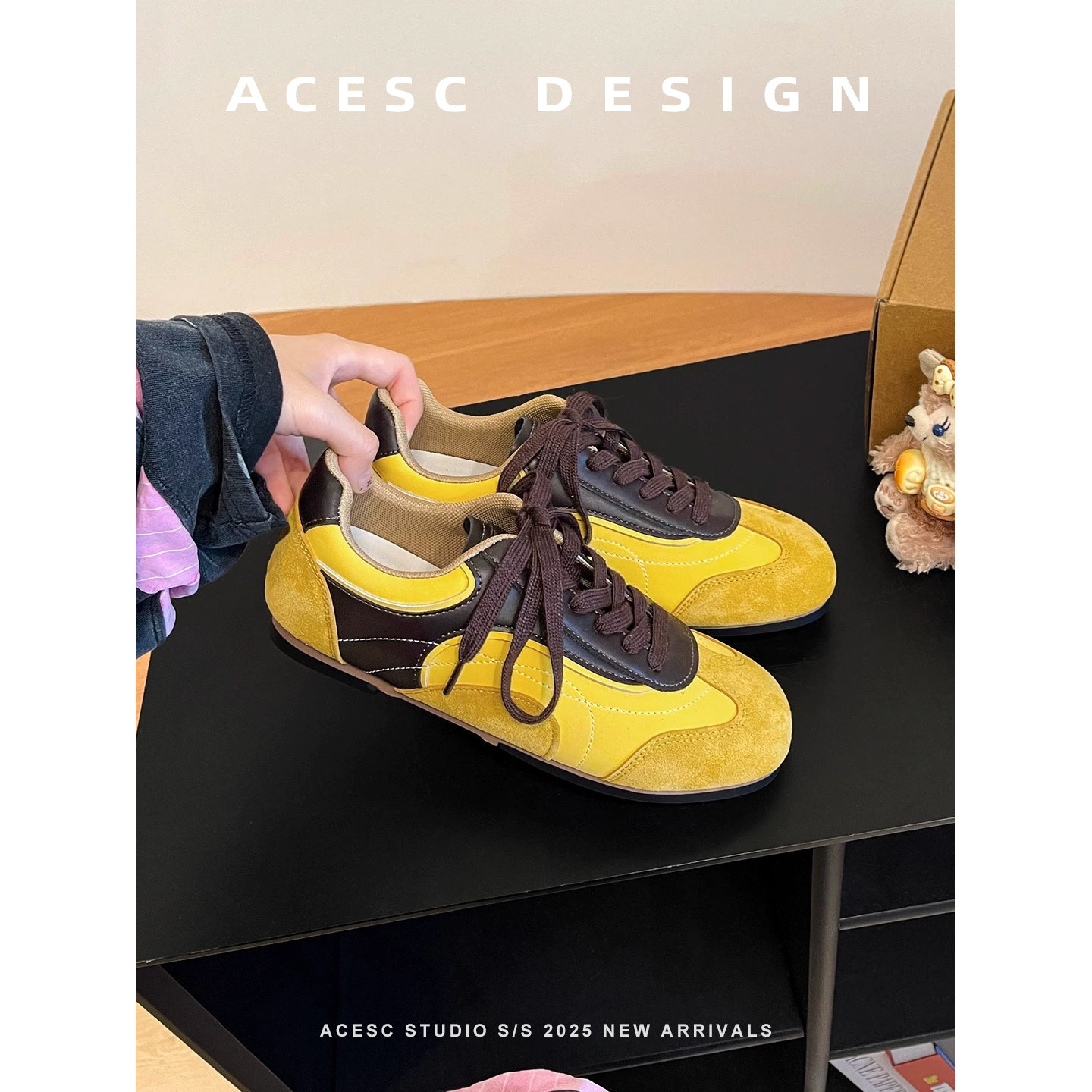 赵露思同款复古撞色平底德训鞋女2025秋季泽西风运动休闲阿甘板鞋,淘宝优惠券,粉丝福利购,淘宝优惠卷