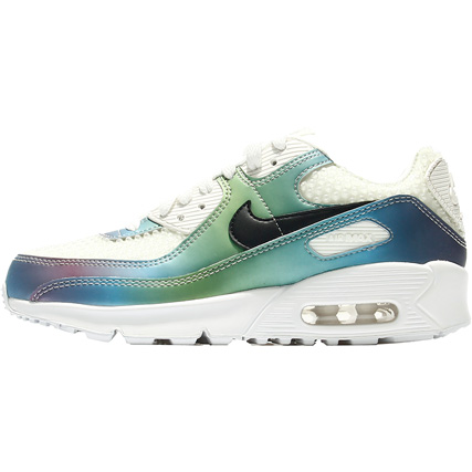 Nike/耐克正品AIR MAX 90 20(GS)大童渐变镭射气垫跑步鞋CT9631-图3