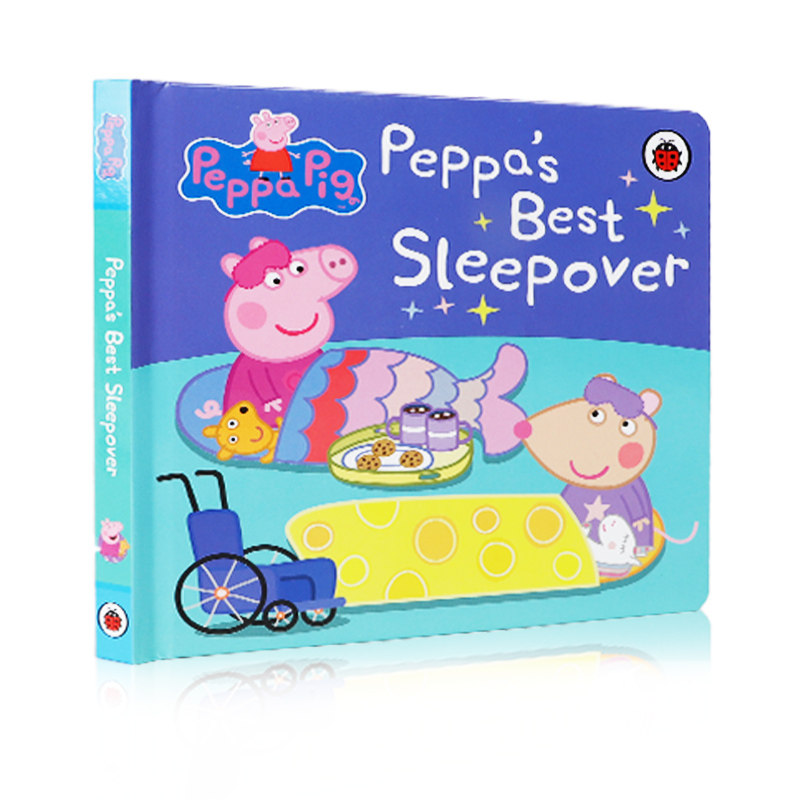 英文原版小猪佩奇Peppa Pig:Peppa's Best Sleepover佩帕的最佳过夜时间 Ladybird出版3-5岁低幼儿童英语 ...