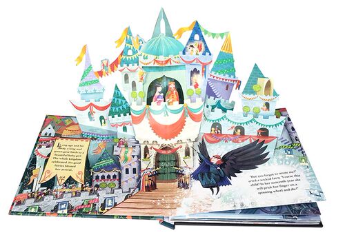 Usborne 进口英文原版纸板立体书Pop-up Fairy Tales Sleeping Beauty《睡美人》童话故事绘本亲子睡前阅读英版图画书2-6-8岁 - 图0