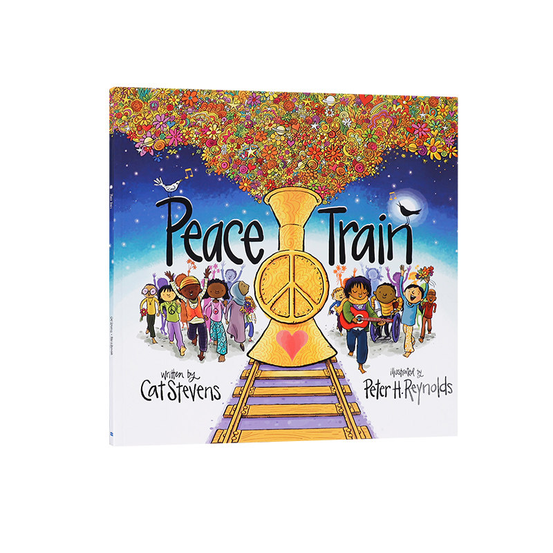 英文原版绘本 Peace Train和平列车 3-5岁低幼儿童英语启蒙认知绘本 亲子互动共读早教书 宝宝睡前儿歌童谣故事书图画书 平装