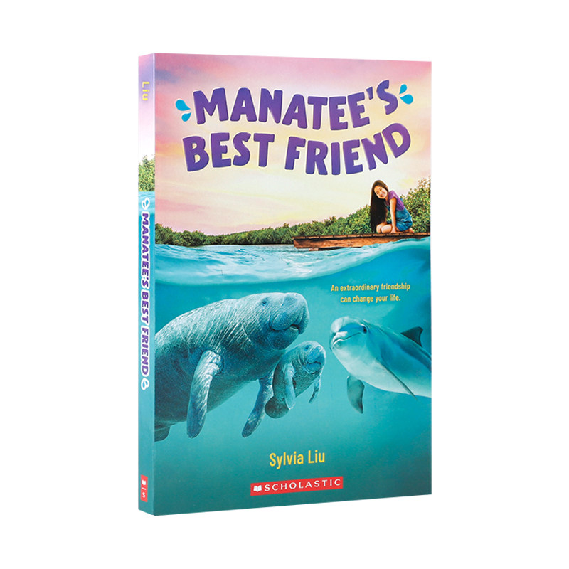 英文原版小说 Manatee's Best Friend 海牛的好朋友 Scholastic学乐出版10-14岁中小学生英语课外拓展阅读读物 生活故事友谊故事书
