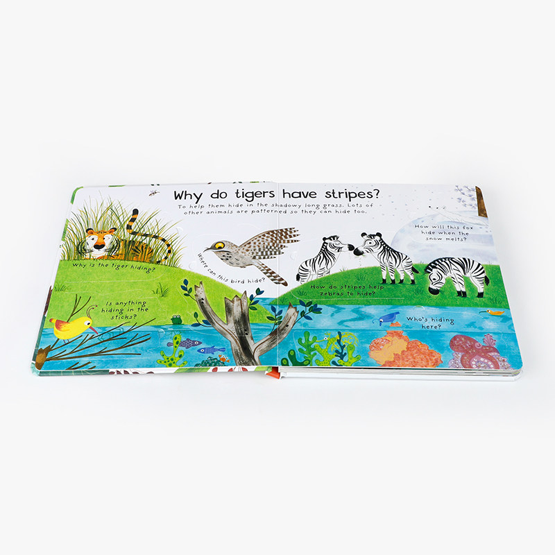 英文原版Why Do Tigers Have Stripes?为什么老虎身上有条纹 Usborne出版你问我答翻翻书3-5岁低幼儿童英语启蒙认知科普绘本图画书