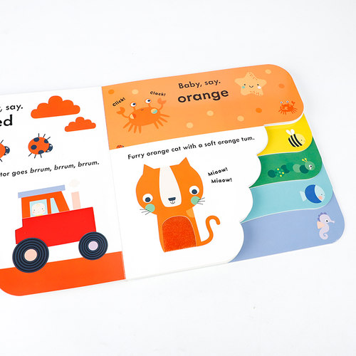 英文原版绘本Rainbow彩虹宝宝颜色动物认知触摸 Ladybird Baby Touch撕不烂Peekaboo躲猫猫Playbook触摸书婴儿早教babytouch - 图0