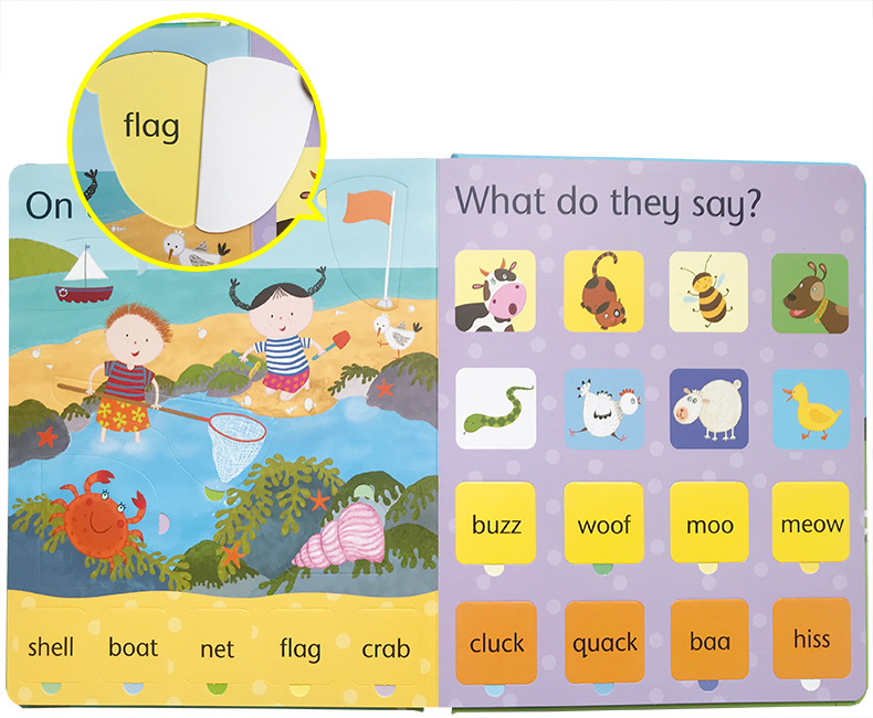 英文原版Lift-the-Flap Word Book/ Numbers 2册合售Usborne正品出版入门词汇揭页翻翻书趣味单词2-6-8岁幼儿早教绘本养成阅读习惯 - 图0